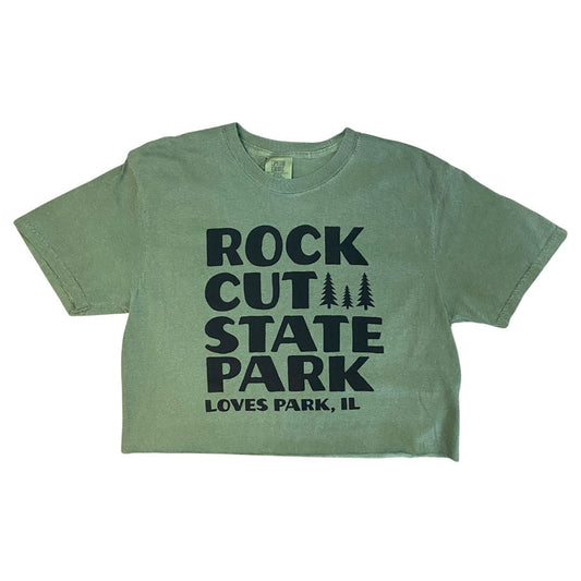 Rock Cut State Park Cropped T-Shirt